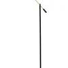Aneta Lighting lattiavalaisin Cadiz LED musta/mattamessinki