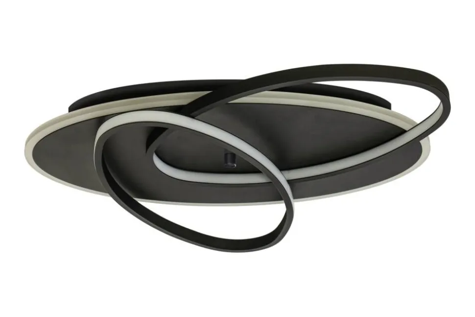 Aneta Lighting LED-plafondi Legato musta