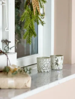 Bloomingville kynttilälyhty Myr valkoinen 2 kpl