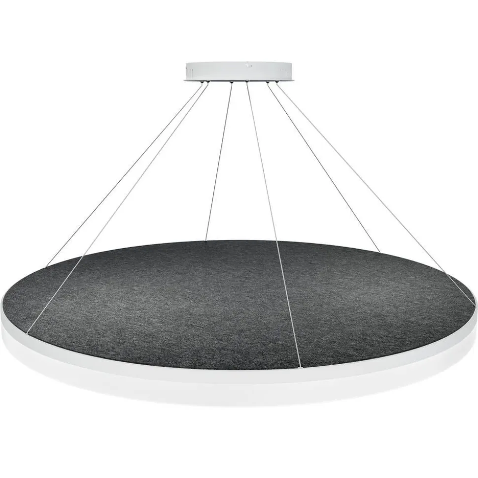 Design by Grönlund Acoustic Circulo 120 kattovalaisin tummanharmaa 4000K