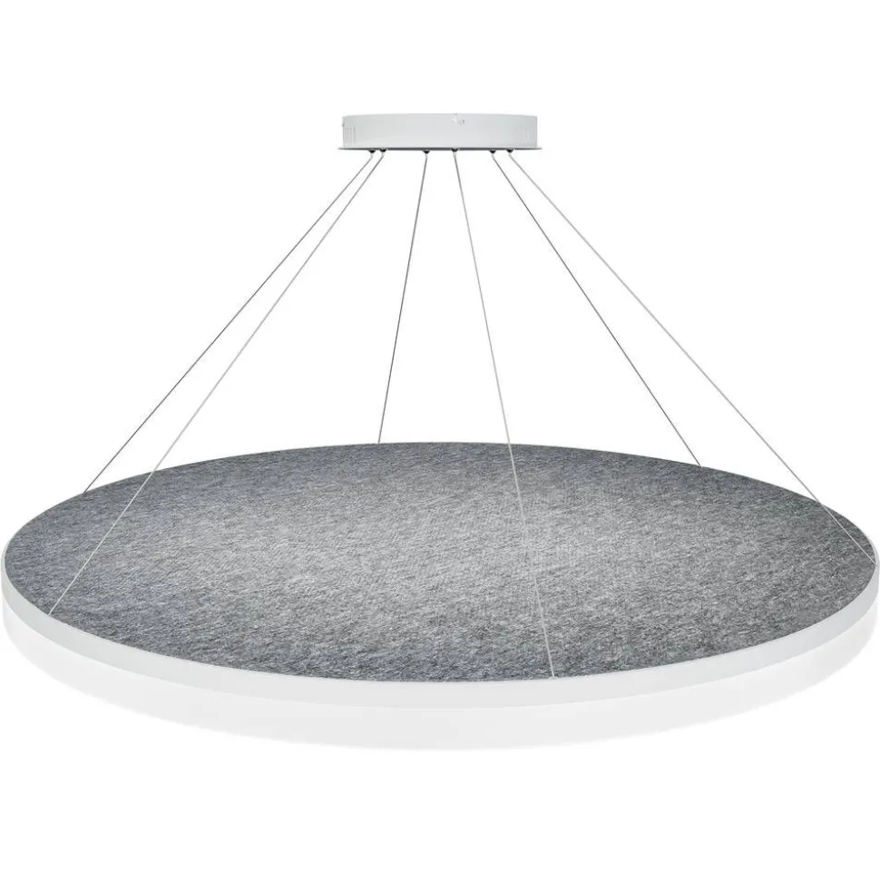 Design by Grönlund Acoustic Circulo 120 kattovalaisin vaaleanharmaa 4000K