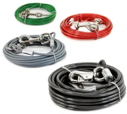 Dog TIE-OUT Cable kiinnitysvaijeri > 4,5 kg / 6 m vihreä