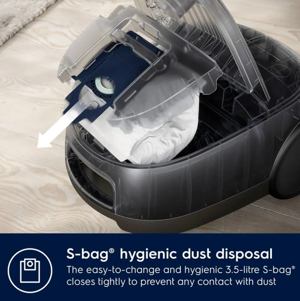 Electrolux pölynimuri Clean 600 Green Bagged EB61C2GRN harmaa