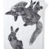 Finlayson pussilakanasetti Villipedot 150x210 cm musta/valkoinen