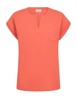 Freequent t-paita FqViva-V-SS-Pocket-Basic