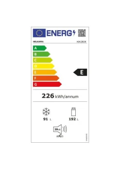 Helkama jääkaappipakastin HJK283E valkoinen