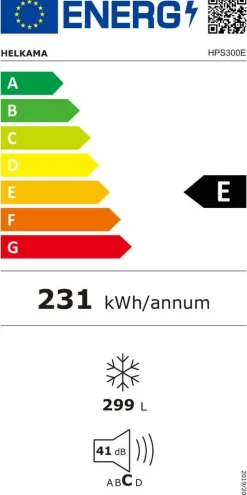 Helkama säiliöpakastin HPS300E 299 l valkoinen