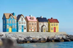 IB Laursen talolyhty Nyhavn keltainen ovi