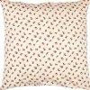 IB Laursen tyynynpäällinen Antonia beige kukat ruskea/punain