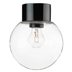 Ifö Electric Classic Glob Ø150mm, musta, suora posliinikanta