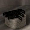 Ihanin verhokiskon seinäkannakkeet M musta 2 kpl