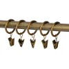 Ihanin verhorenkaat nipistimellä 25/32 mm antiikkimessinki