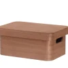 4Living puulaatikko kannella 25x17x11 cm ruskea