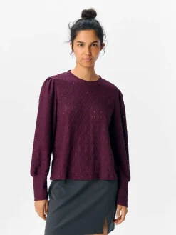 Object pusero Objlaila L/S Mauve Wine