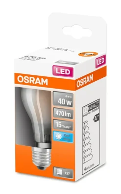 Osram LED vakiolamppu 470lm 4000K E27