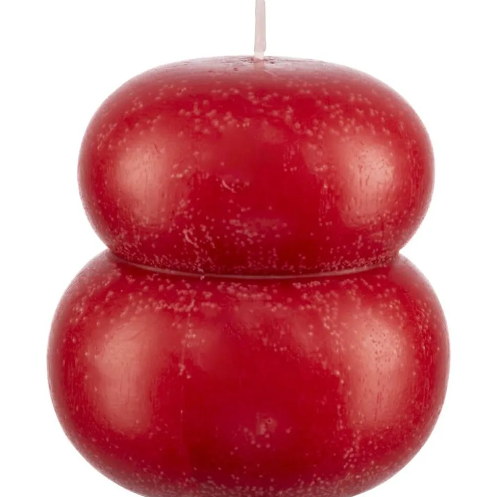 Pentik Pistaasi pöytäkynttilä punainen 9x9 cm