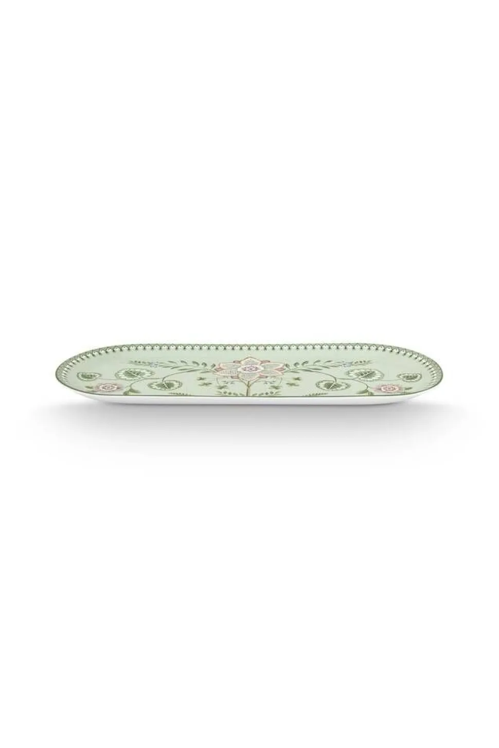 Pip Studio kakkutarjotin Lily&Lotus 33,3x15,5 cm Light Green