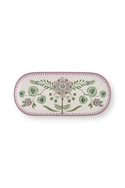 Pip Studio kakkutarjotin Lily&Lotus 33,3x15,5 cm Off White