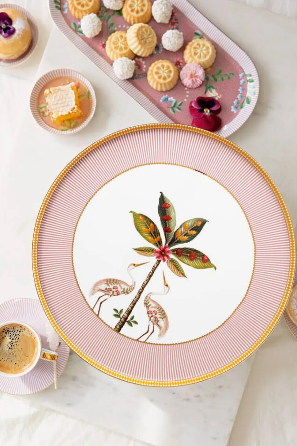 Pip Studio kakkutarjotin La Majorelle 21 cm Pink
