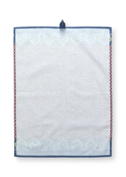 Pip Studio keittiöpyyhe Flower Festival 50x70 cm Blue-Red