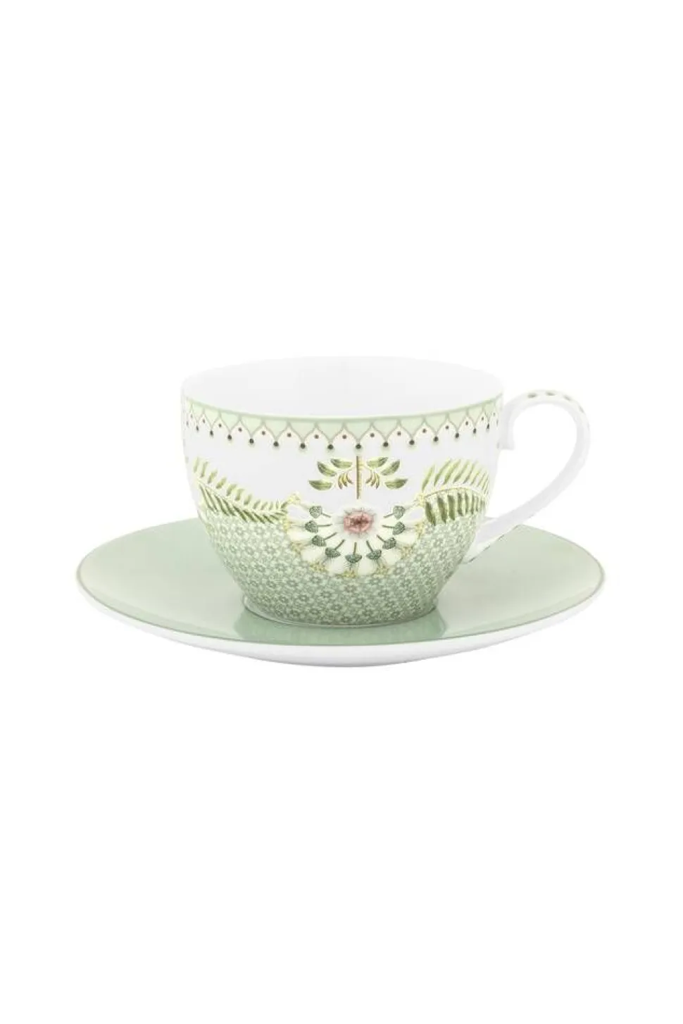 Pip Studio kuppi & lautanen Lily & Lotus Tiles 280 ml