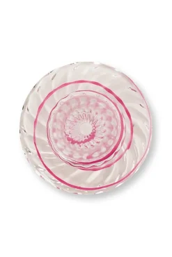 Pip Studio kynttilänjalka lasia Swirl S 20 cm Pink