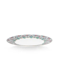 Pip Studio lautanen Flower Festival Deco 21 cm Light Blue
