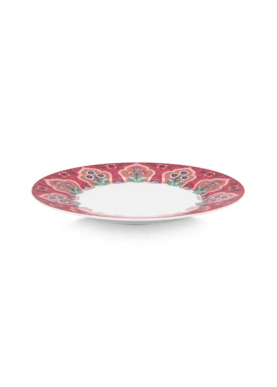 Pip Studio lautanen Flower Festival Deco 21 cm Dark Pink