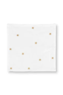 Pip Studio lautasliina Embroidery Stars Gold 40x40 cm 2kpl