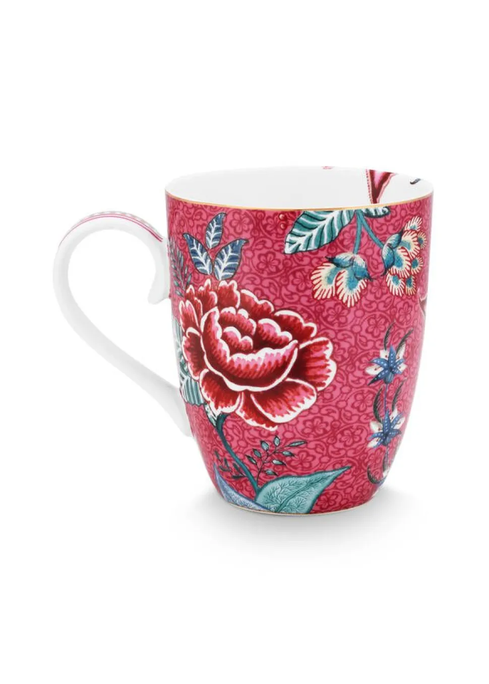 Pip Studio muki Flower Festival 350 ml Dark Pink