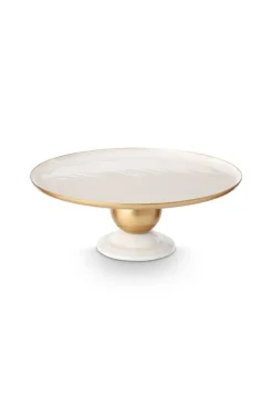 Pip Studio tarjotin Metal Sphere 32x12,5 cm White-Gold