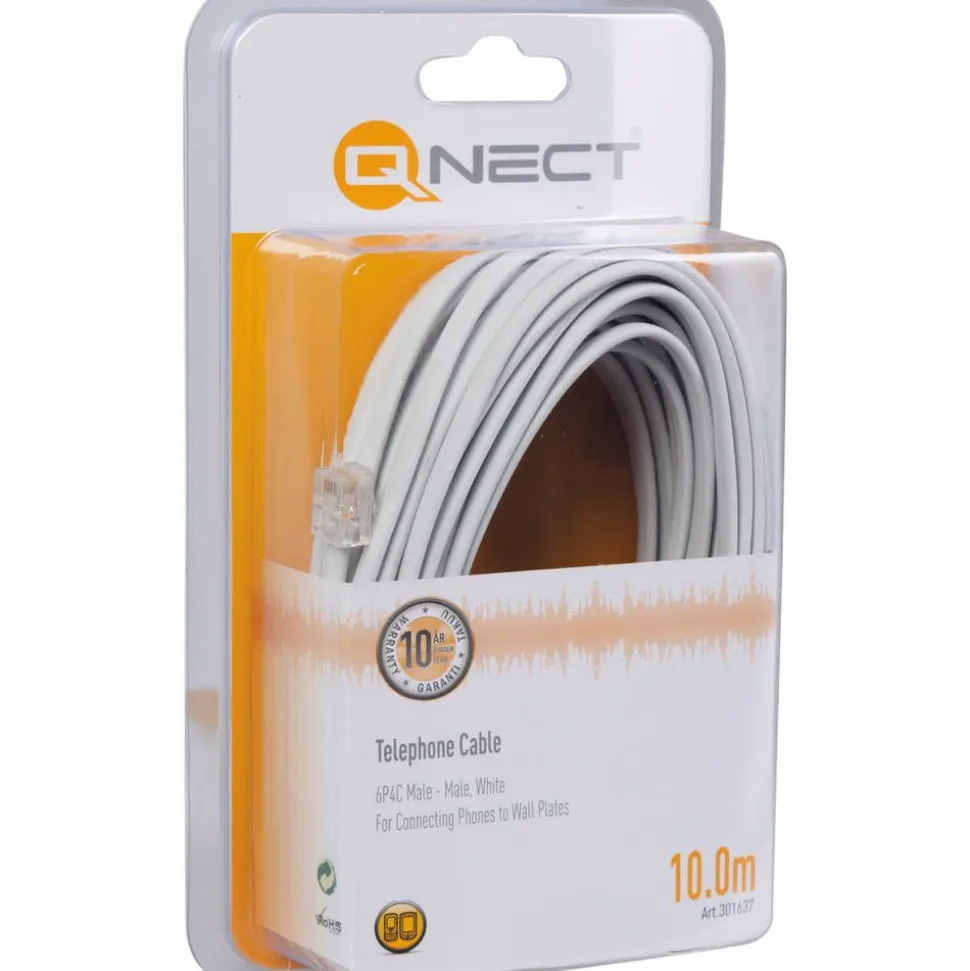 Qnect Puhelinkaapeli 10 m