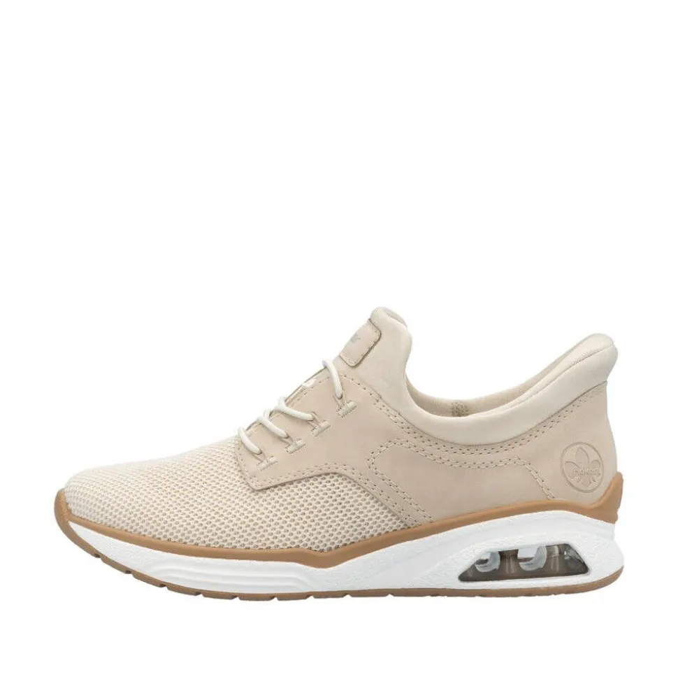 Rieker sneakerit M5665-60 Vanilla-Metallic Perle Perlcreme