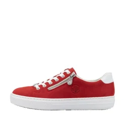 Rieker tennarit L59L1-33 Scarlet Weiss Flamme