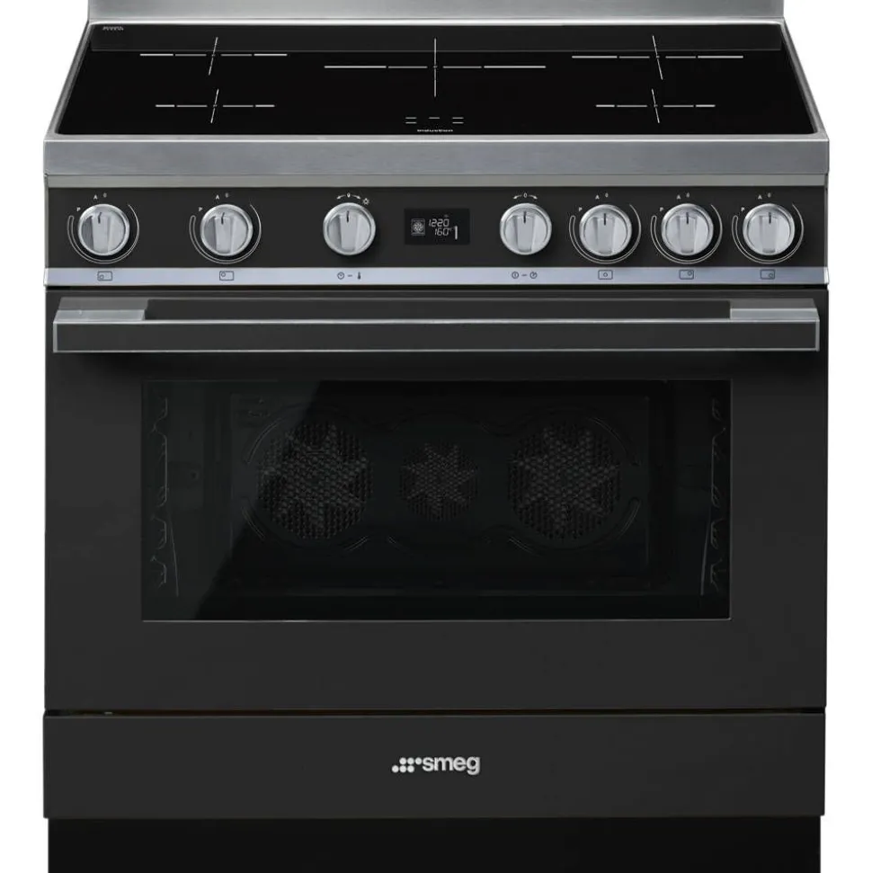 Smeg induktioliesi monitoimiuunilla CPF9IPAN Portofino antrasiitt