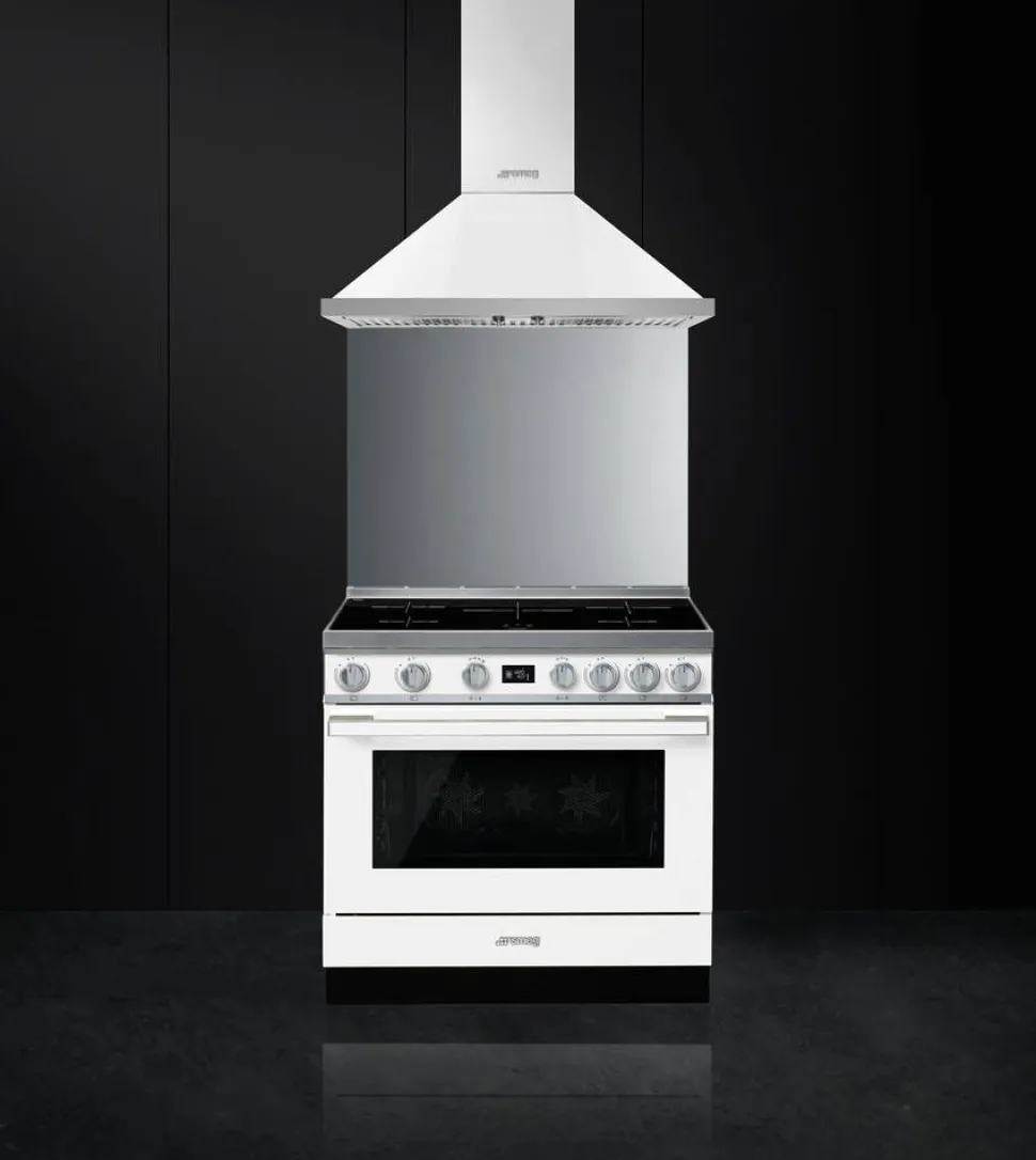Smeg induktioliesi monitoimiuunilla CPF9IPWH Portofino valkoinen