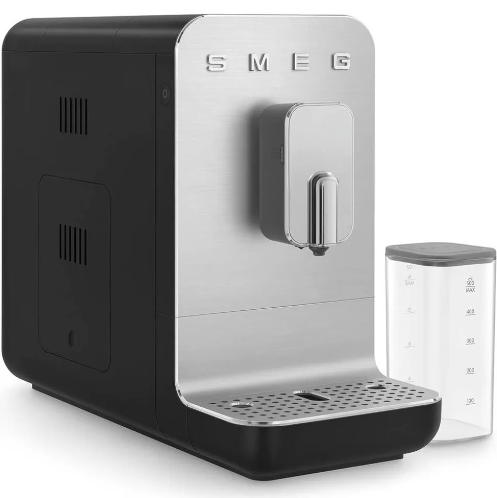 Smeg kahviautomaatti maitokannulla BCC13BLMEU, musta