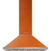 Smeg liesituuletin KPF9OR Portofino 90 cm oranssi seinämalli