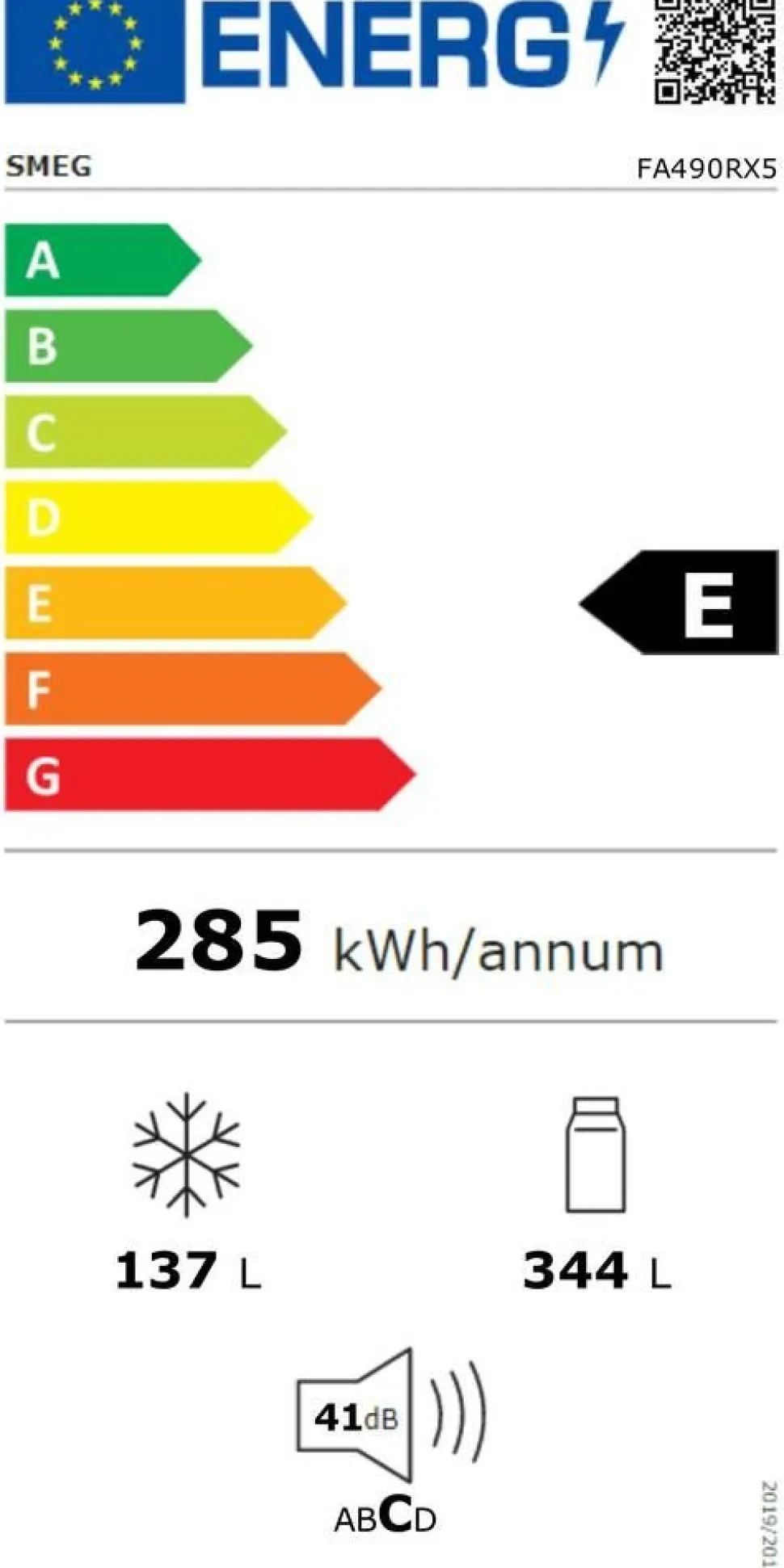 Smeg Portofino jääkaappipakastin FA490RX5 teräs oikea