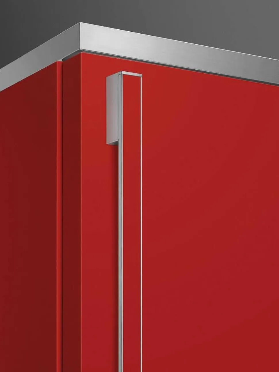 Smeg Portofino jääkaappipakastin FA490RR5 punainen oikea SPA