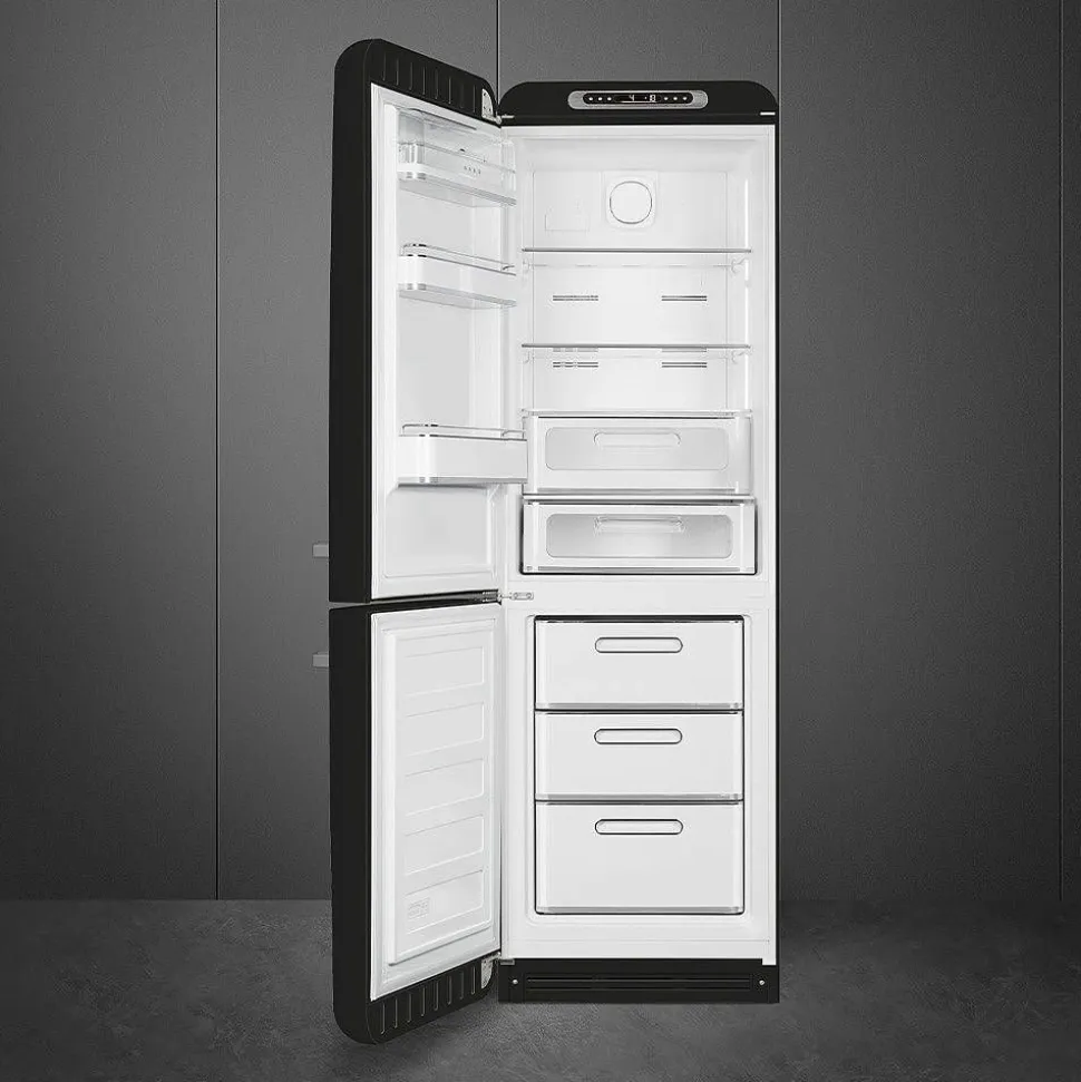 Smeg retrojääkaappi FAB32LBL5 musta, vasen