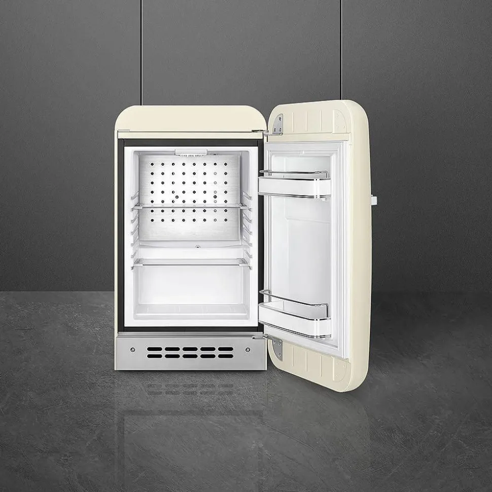 Smeg retrojääkaappi FAB5RCR5 73 cm, kerma, oikea