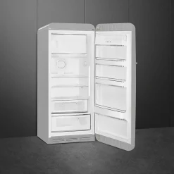 Smeg retrojääkaappi FAB28RSV5 153 cm, hopea, oikea