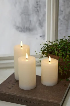 Star Trading LED-kynttilä Flamme Flow 17,5 cm valkoinen