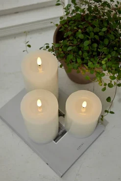 Star Trading LED-kynttilä Flamme Flow 17,5 cm valkoinen
