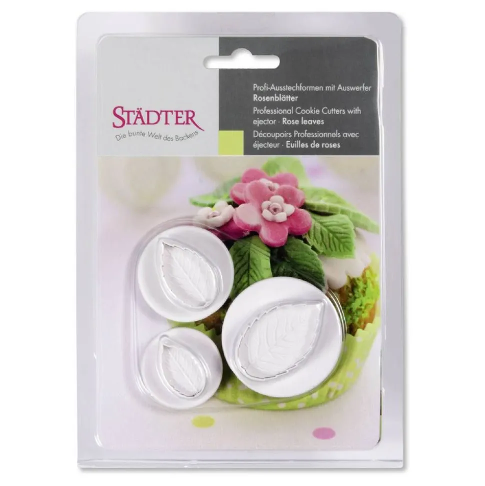Städter Painomuotti ruusunlehti 3-osaa 2-4 cm