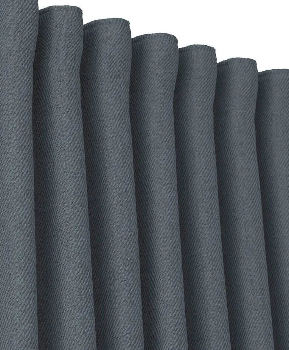 Svanefors verhot Greenwich 140x280 cm t.harmaa 2 kpl
