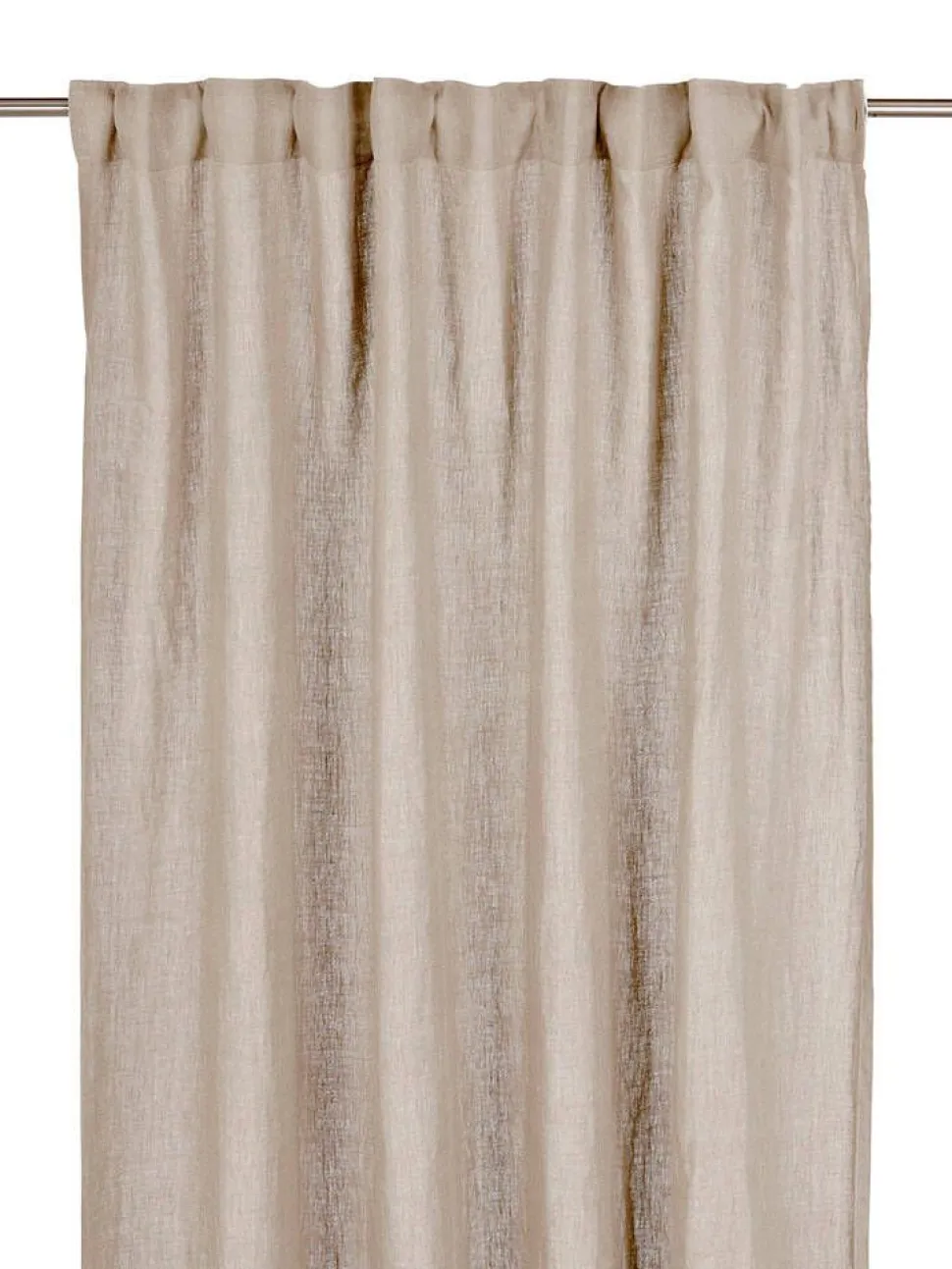 Svanefors verhot Julie 145x280 cm pellava/valkoinen 2 kpl