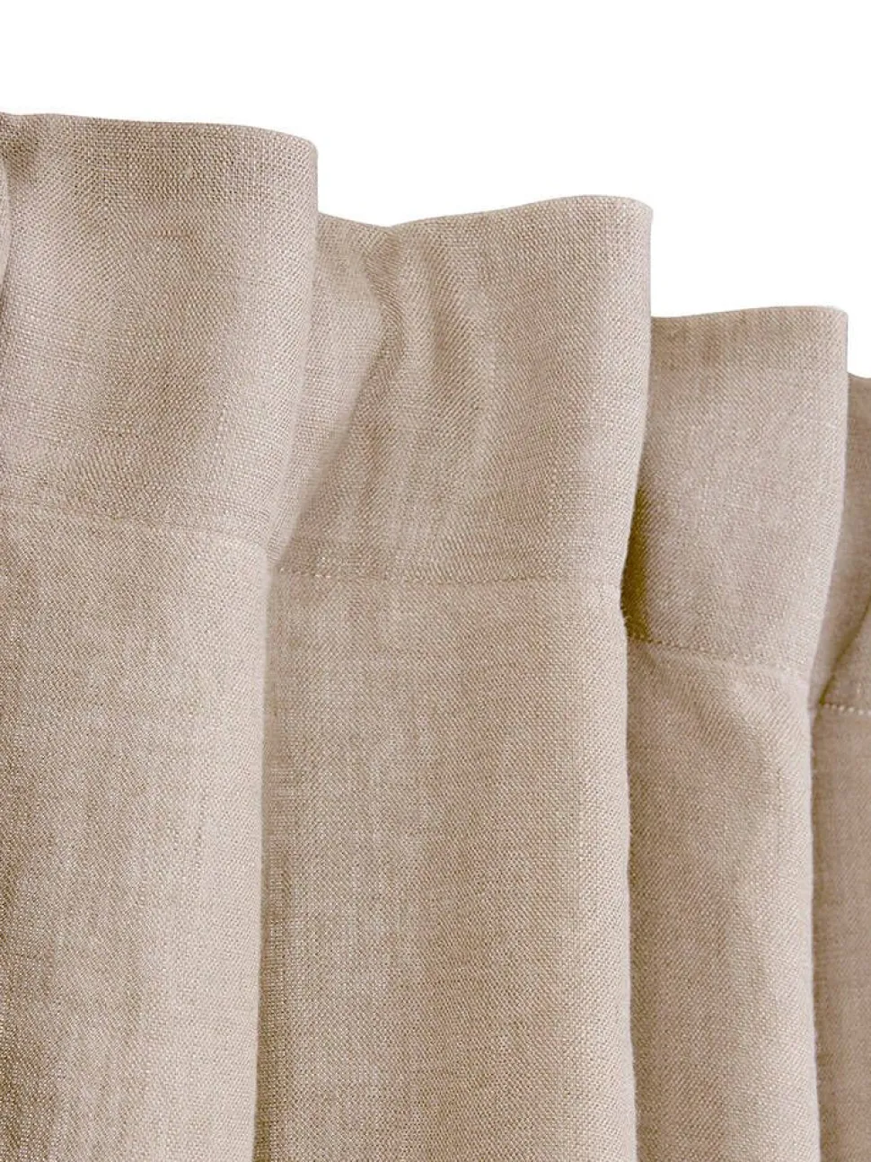 Svanefors verhot Julie 145x280 cm pellava/valkoinen 2 kpl