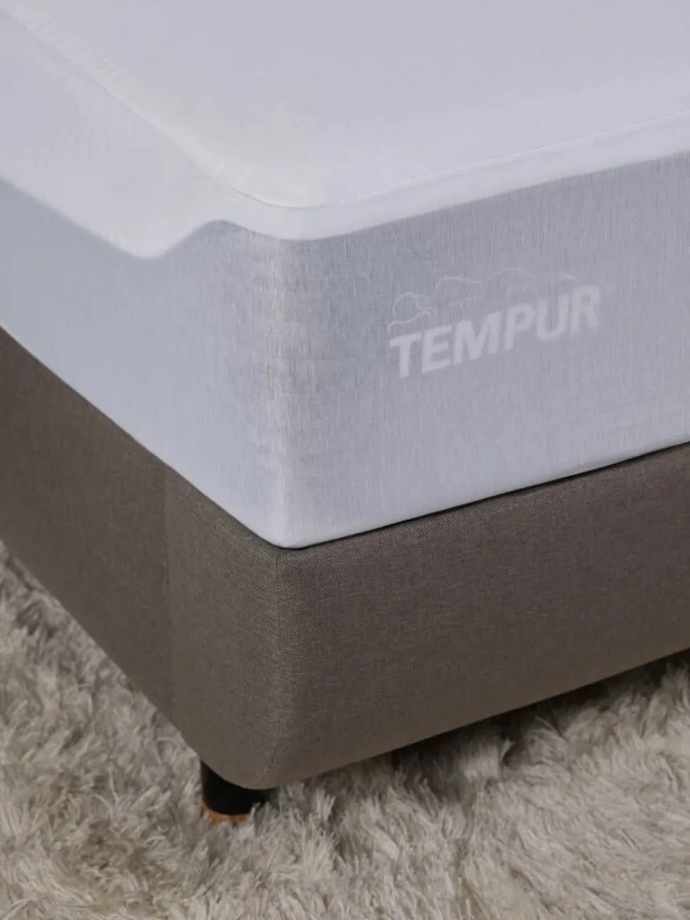 TEMPUR 105x210x17 cm muotoonommeltu suojalakana Organic Cott